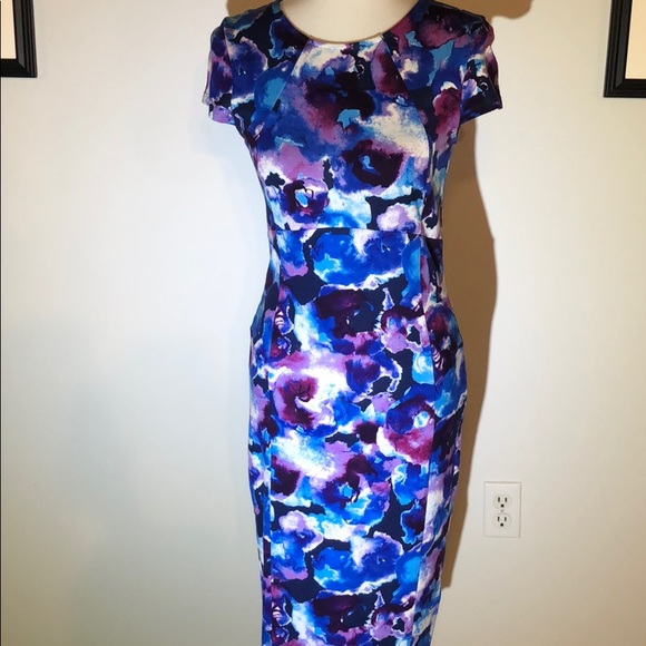 Multicolored dress with full length zipper - Picture 3 of 11